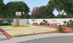 Vrushabadri Winter Park half basketball court